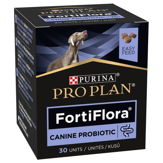 Purina Pro Plan FortiFlora Canine Probiotic – 30 Tablete Masticabile pentru Câini